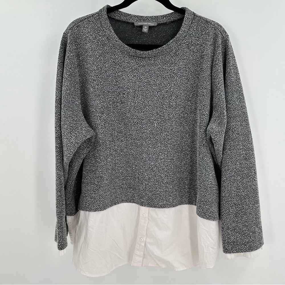 Alexander Jordan Women’s Plus Size 3X Single Layer Top Looks Like Double Layer